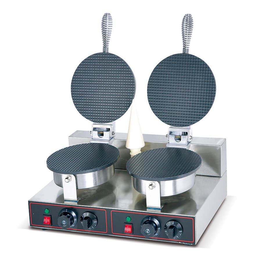 DOUBLE HEADS ICE CREAM CONE MACHINE