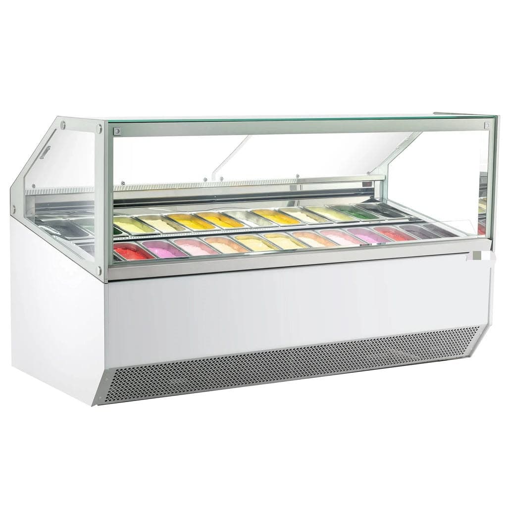 24 PANS ICE CREAM DISPLAY FREEZER